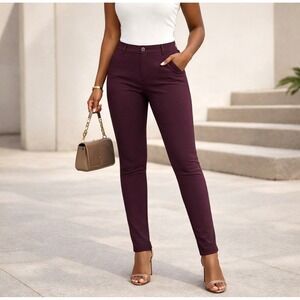 NWOT Lululemon Burgundy Dress Pants Stretchy Sporty Office Athleisure SIZE 2